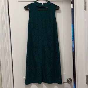 Hunter green lace dress